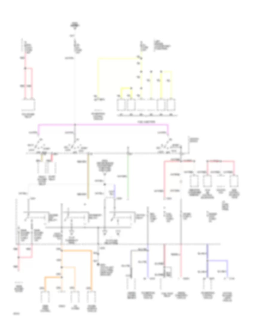 Power Distribution Wiring Diagram 2 of 4 for Mercury Villager GS 1994