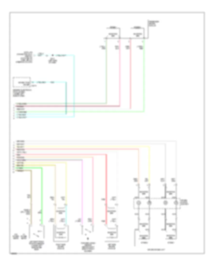 Supplemental Restraints Wiring Diagram (2 of 2) for Mercury Sable LS 2003