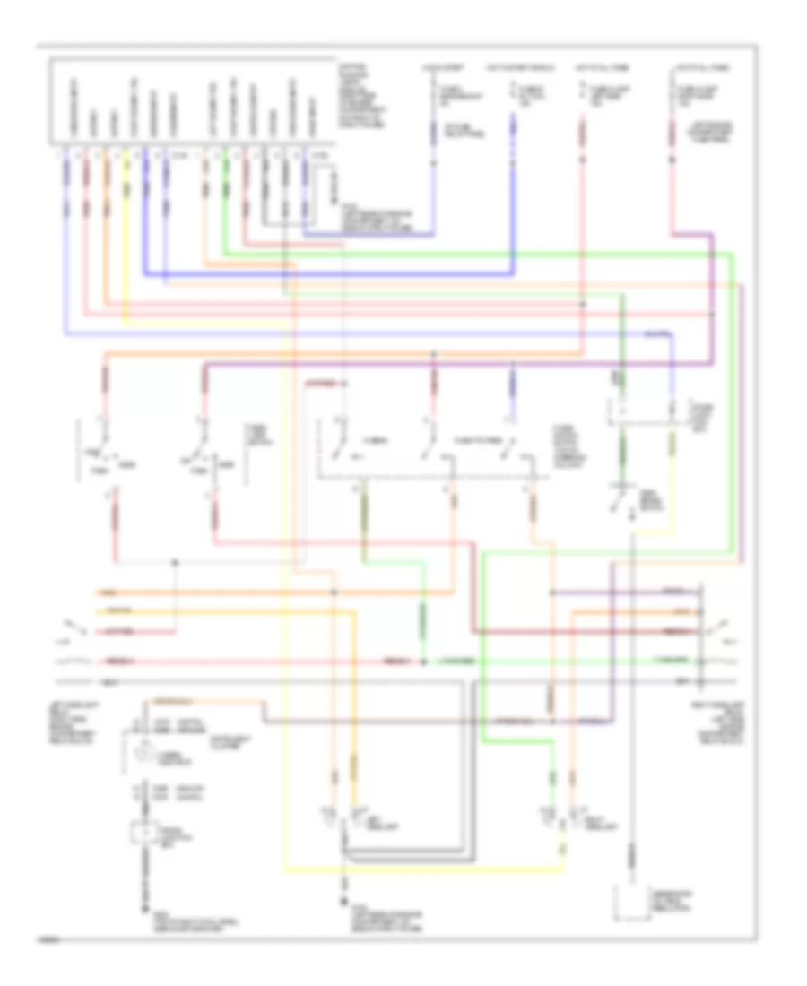 Headlamps Wiring Diagram, with DRL for Mercury Villager LS 1994