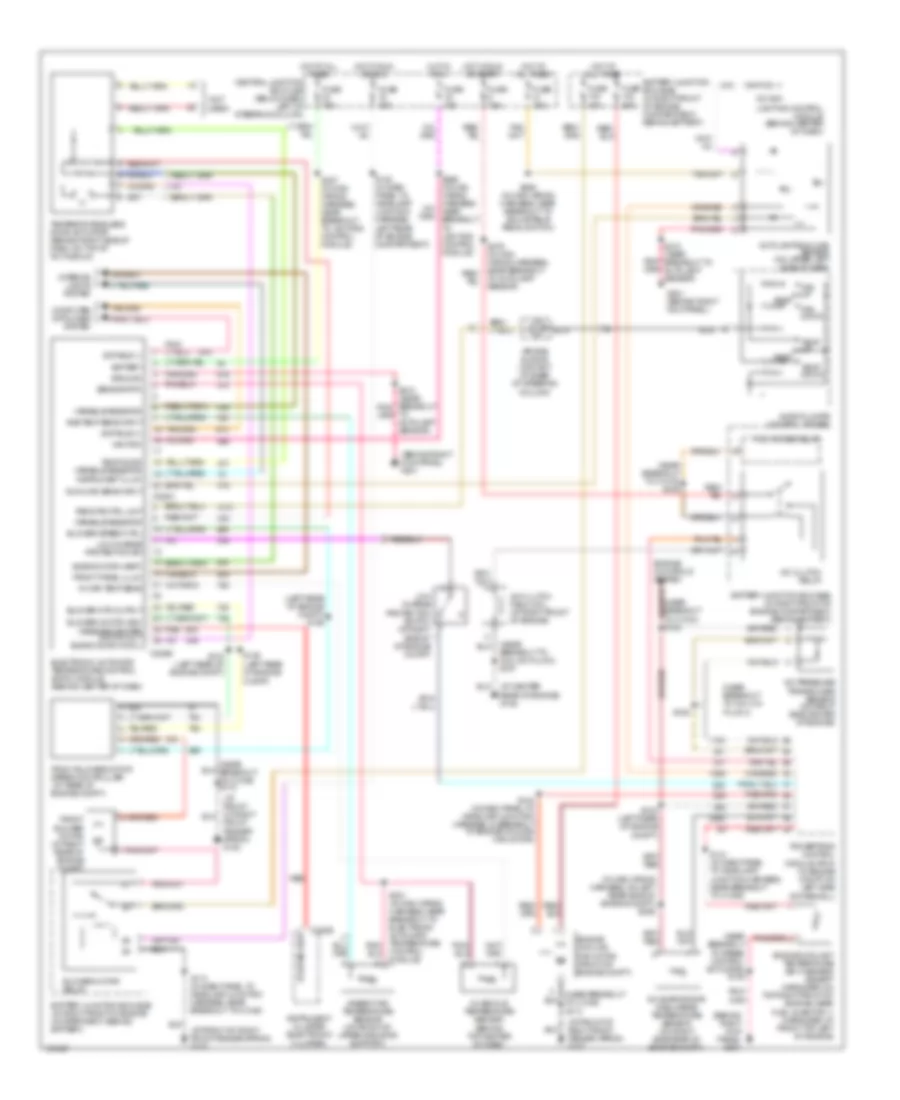Электросхема кондиционера для Mercury Grand Marquis GS 2004