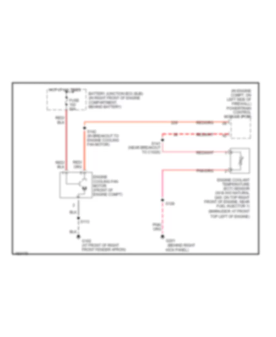 Cooling Fan Wiring Diagram for Mercury Grand Marquis GS 2004