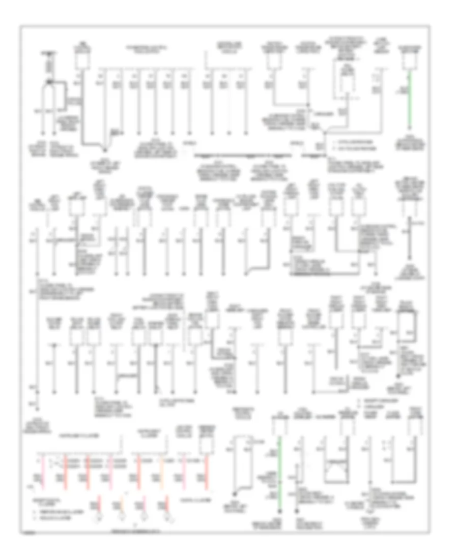 Ground Distribution Wiring Diagram 1 of 3 for Mercury Grand Marquis GS 2004