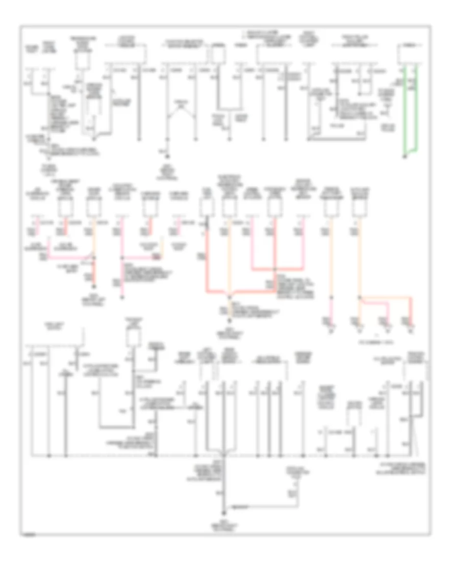 Ground Distribution Wiring Diagram 2 of 3 for Mercury Grand Marquis GS 2004