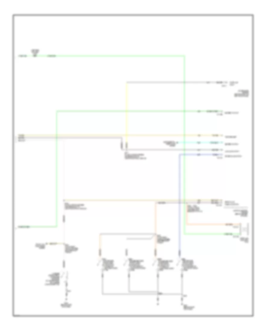 Electronic Cluster Wiring Diagram (2 of 2) for Mercury Grand Marquis GS 2004