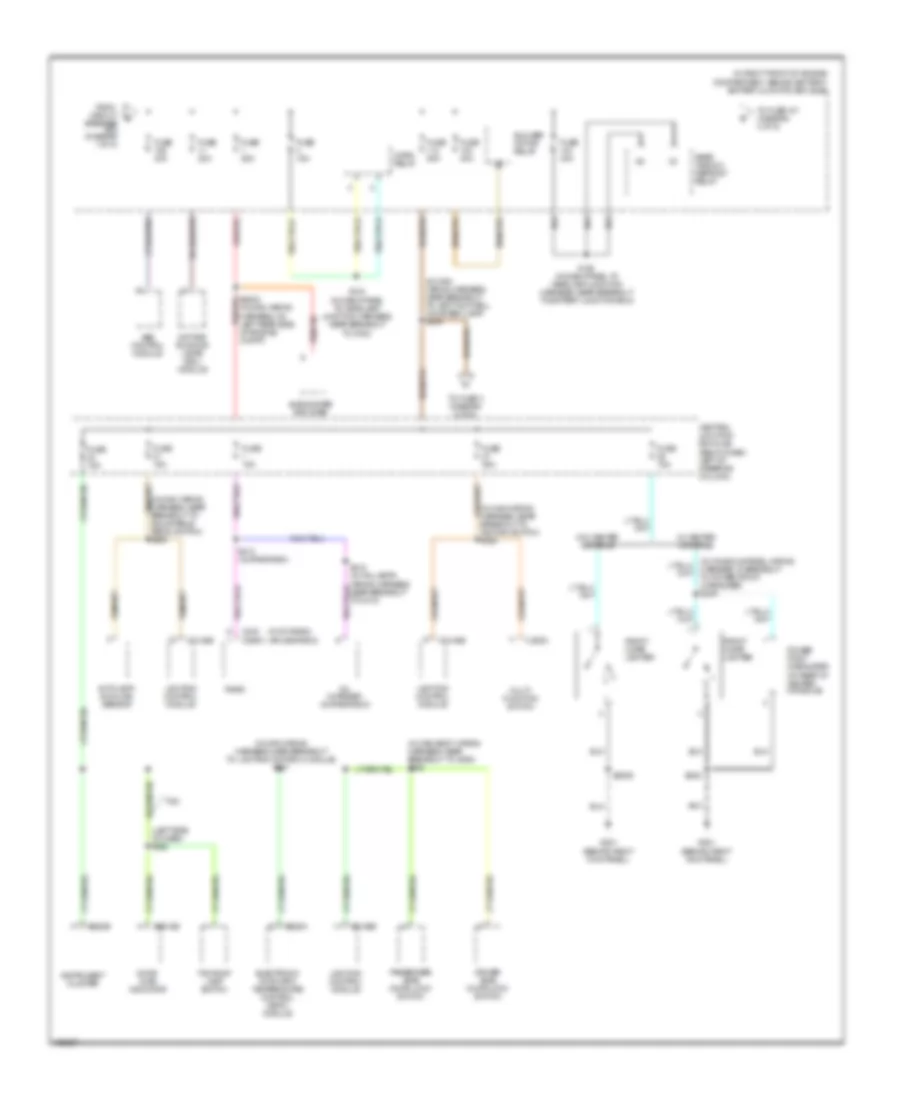 Power Distribution Wiring Diagram 2 of 5 for Mercury Grand Marquis GS 2004