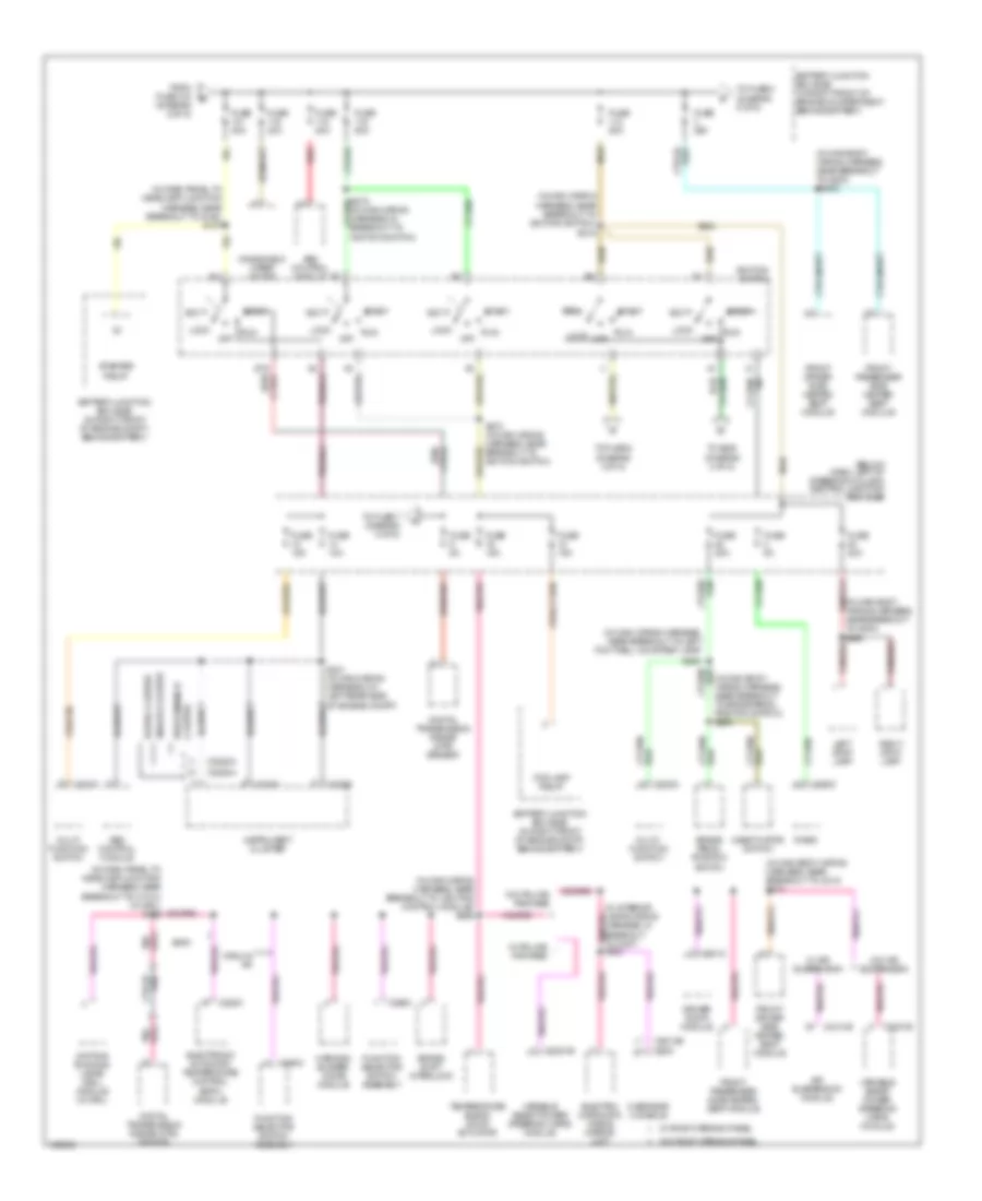 Power Distribution Wiring Diagram (3 of 5) for Mercury Grand Marquis GS 2004