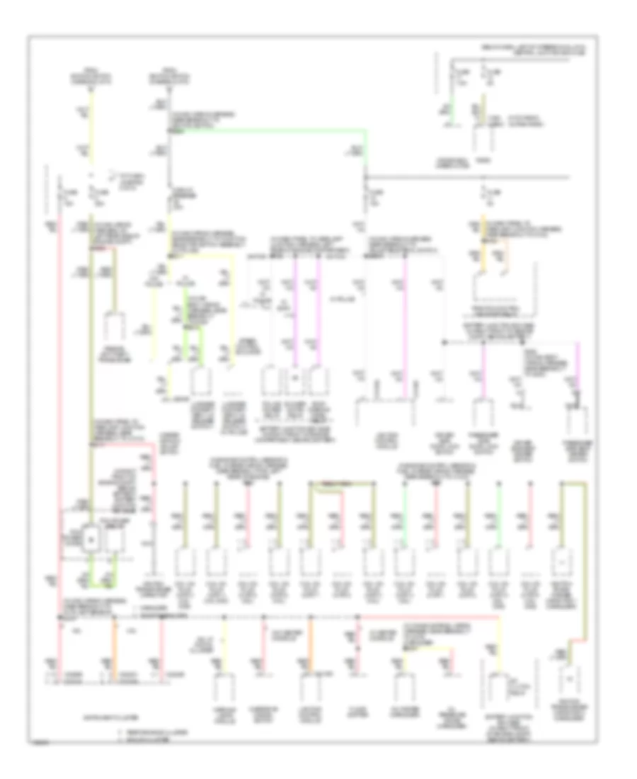 Power Distribution Wiring Diagram 4 of 5 for Mercury Grand Marquis GS 2004