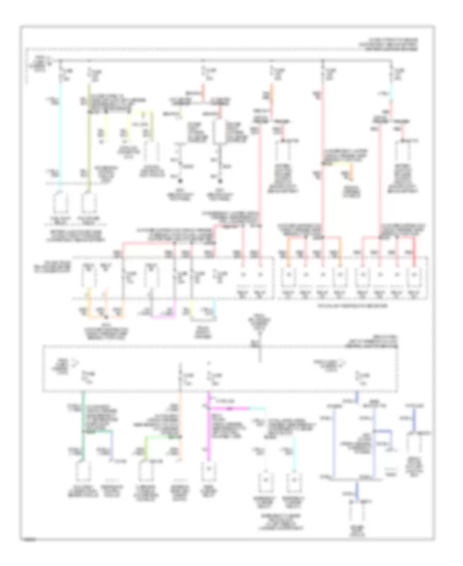 Power Distribution Wiring Diagram (5 of 5) for Mercury Grand Marquis GS 2004
