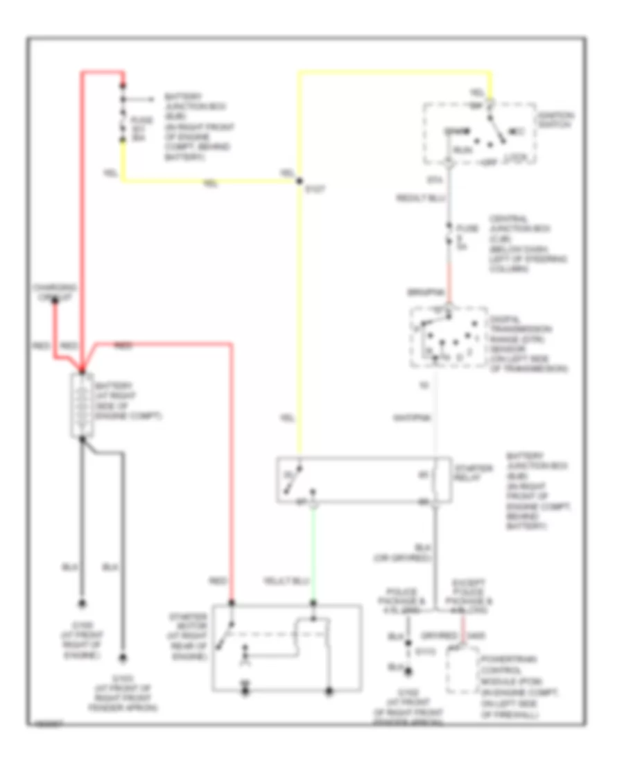 Starting Wiring Diagram for Mercury Grand Marquis GS 2004