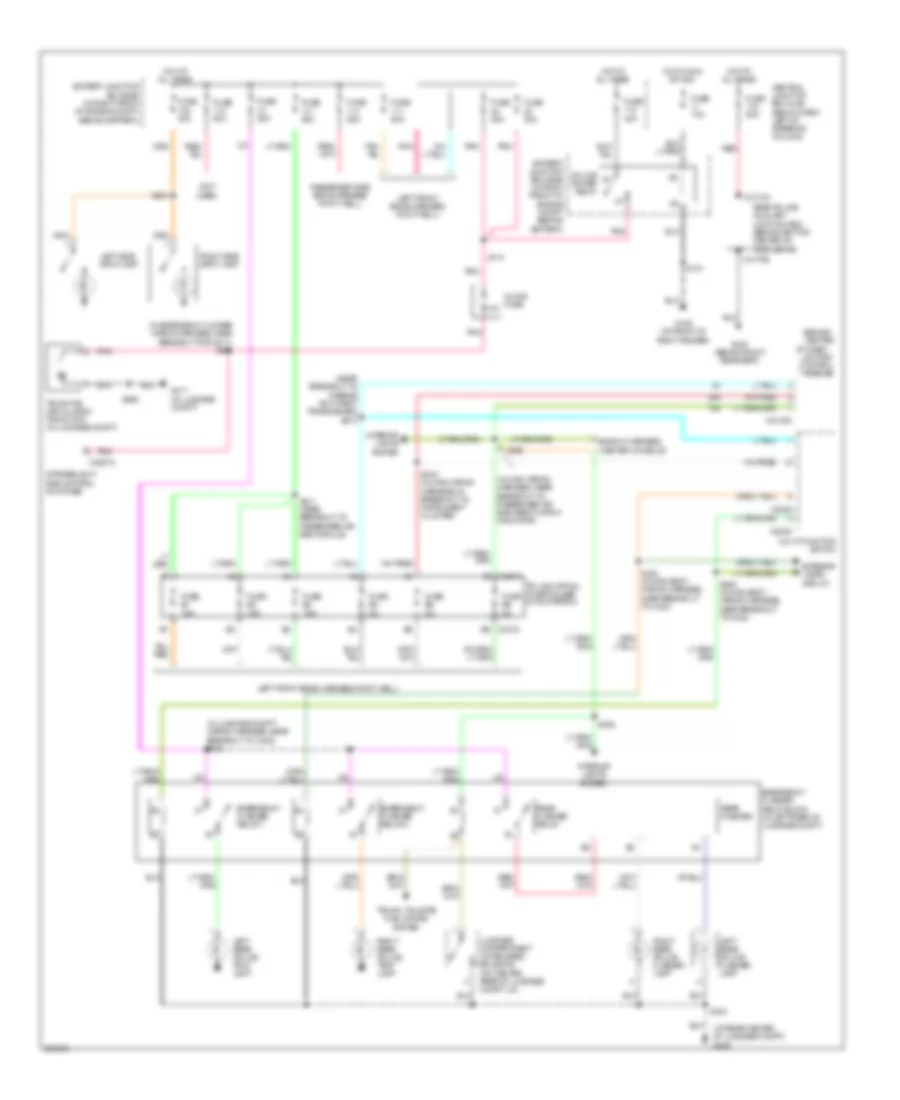 Accessory Lamps Wiring Diagram with Police Option for Mercury Grand Marquis GS 2005