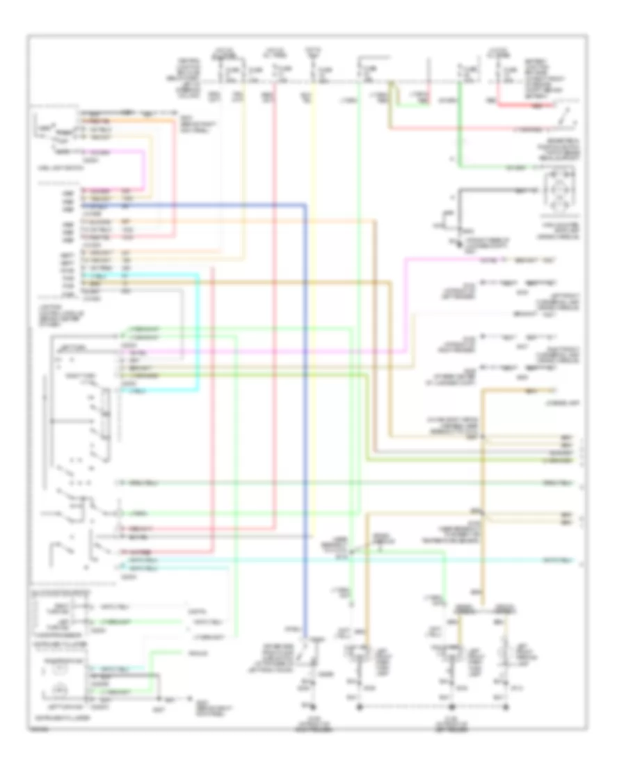 Exterior Lamps Wiring Diagram without Police Option 1 of 2 for Mercury Grand Marquis GS 2005