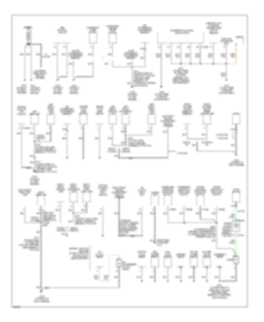 Ground Distribution Wiring Diagram 1 of 4 for Mercury Grand Marquis GS 2005