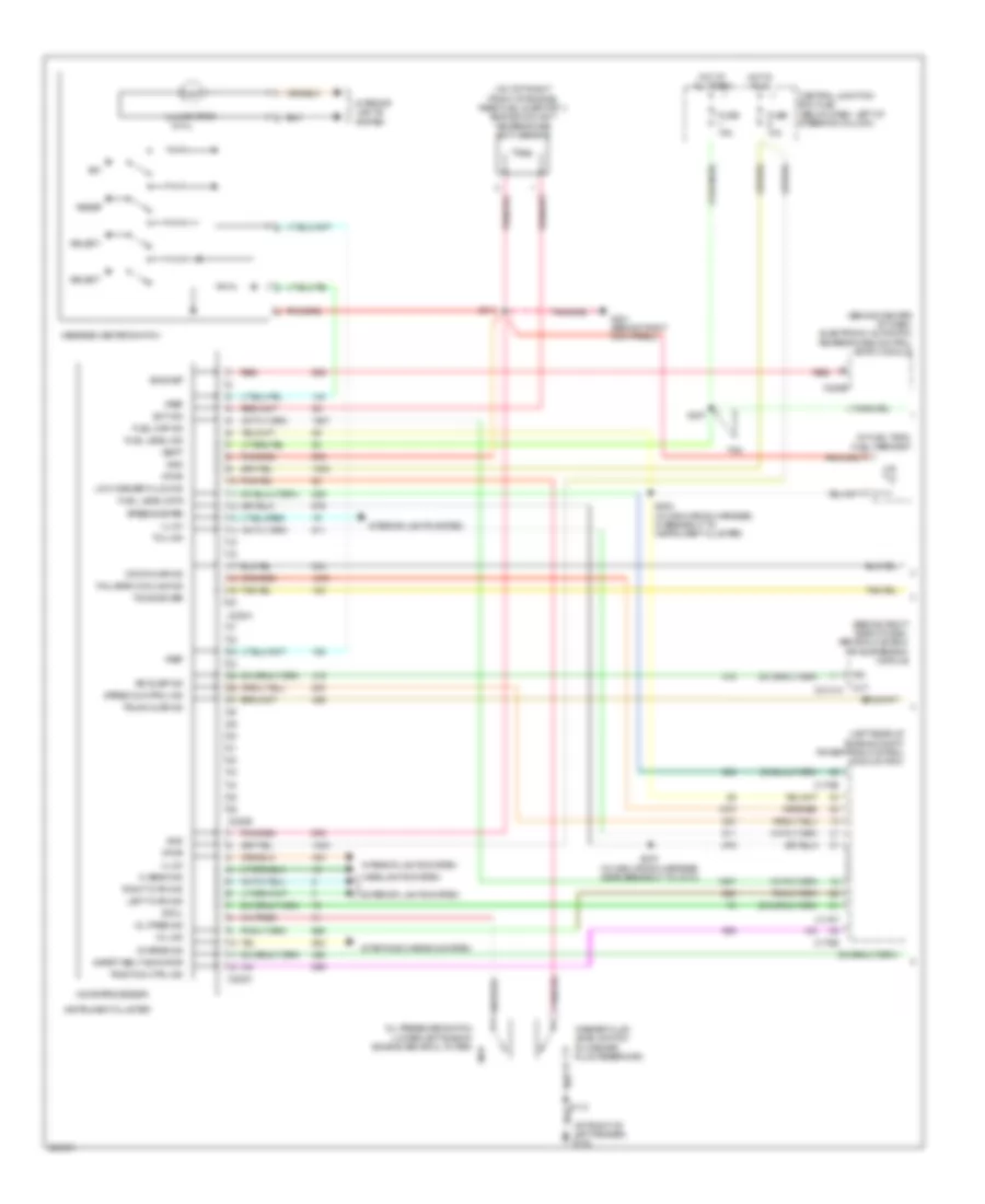 Electronic Cluster Wiring Diagram (1 of 2) for Mercury Grand Marquis GS 2005