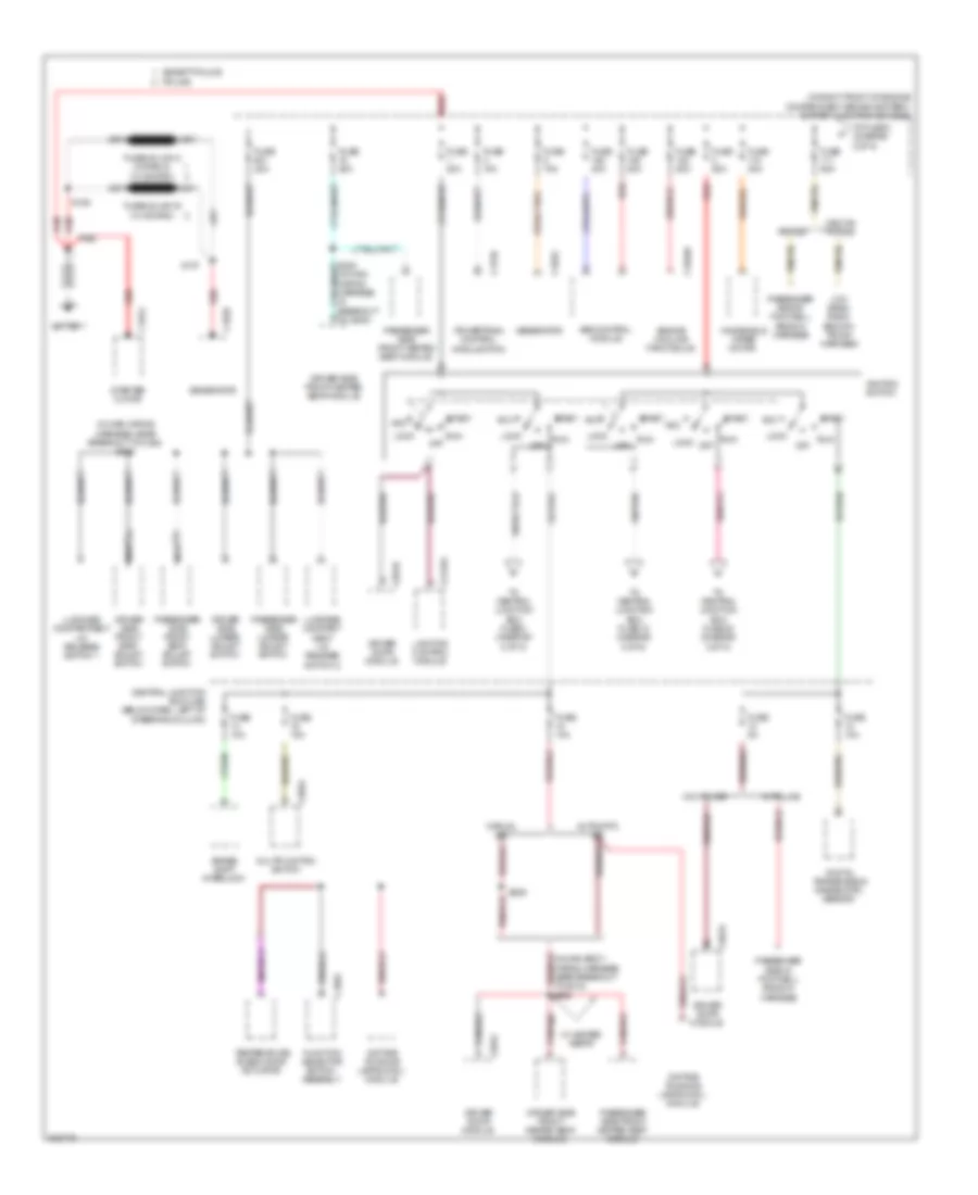 Power Distribution Wiring Diagram 1 of 5 for Mercury Grand Marquis GS 2005