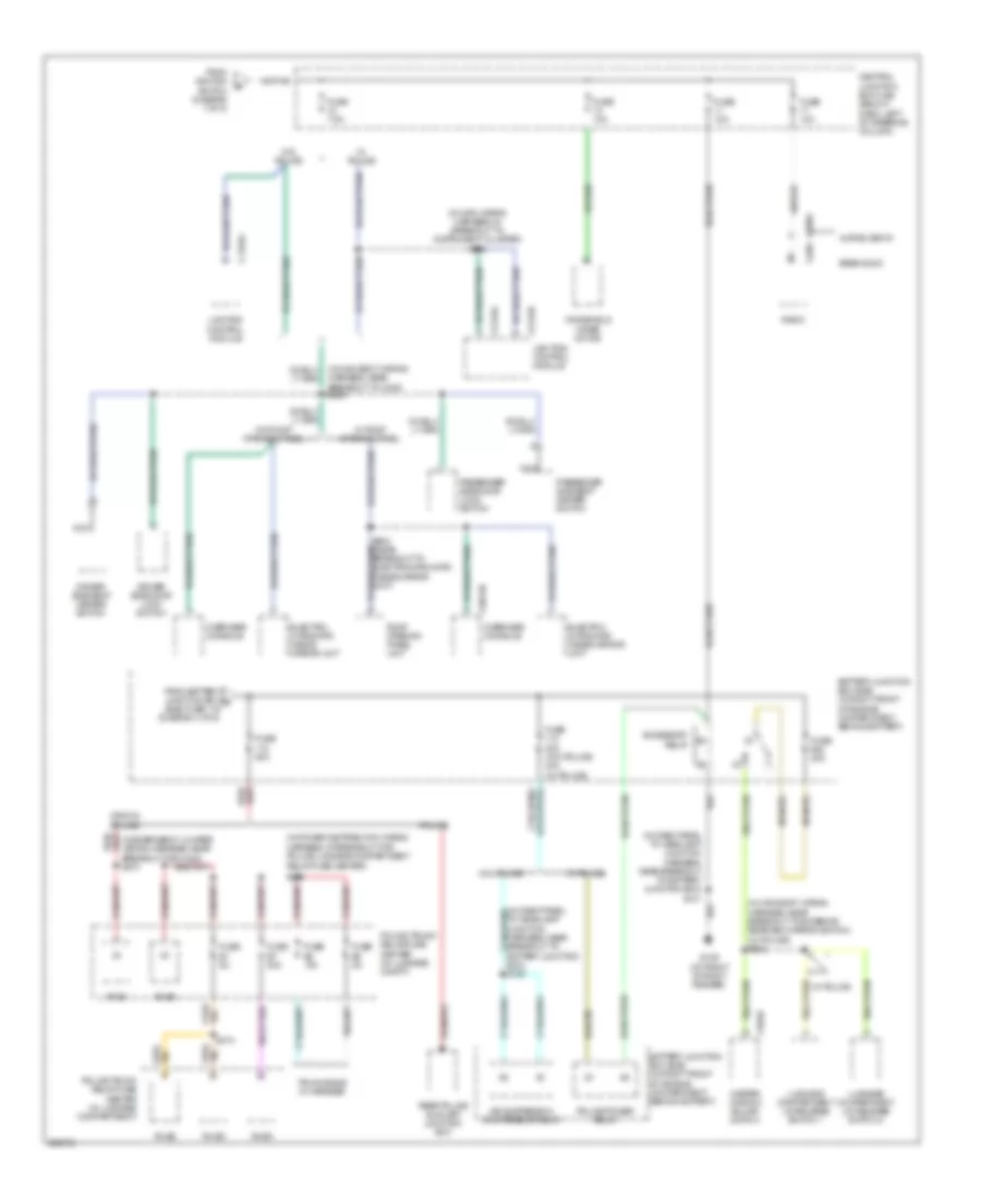 Power Distribution Wiring Diagram 5 of 5 for Mercury Grand Marquis GS 2005