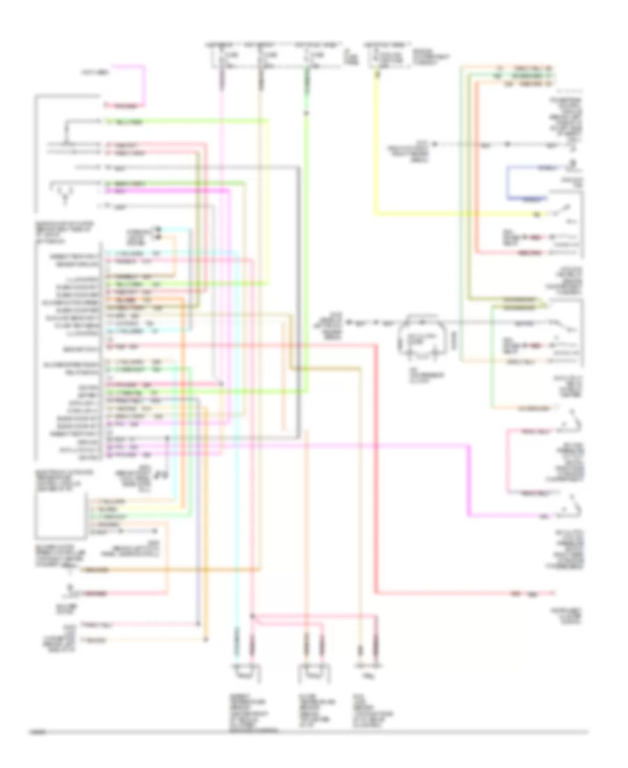 Электросхема кондиционера A/C, Авто A/C для Mercury Grand Marquis LS 1995