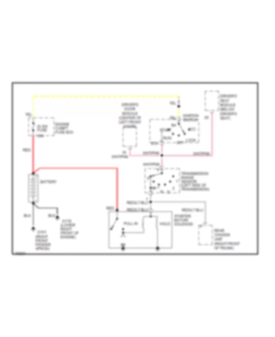 Starting Wiring Diagram for Mercury Grand Marquis LS 1995