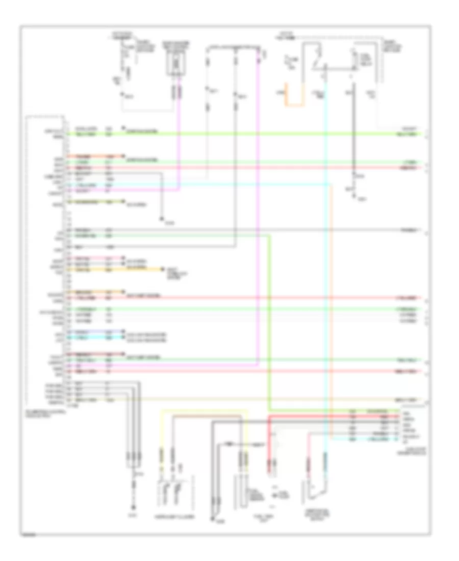 3.0L, Engine Performance Wiring Diagram (1 of 5) for Mercury Mariner 2005