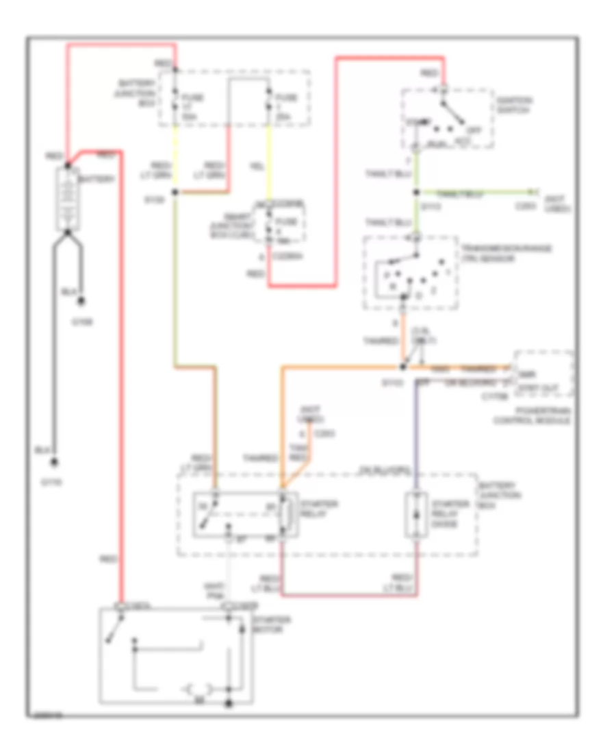 Starting Wiring Diagram A T for Mercury Mariner 2005