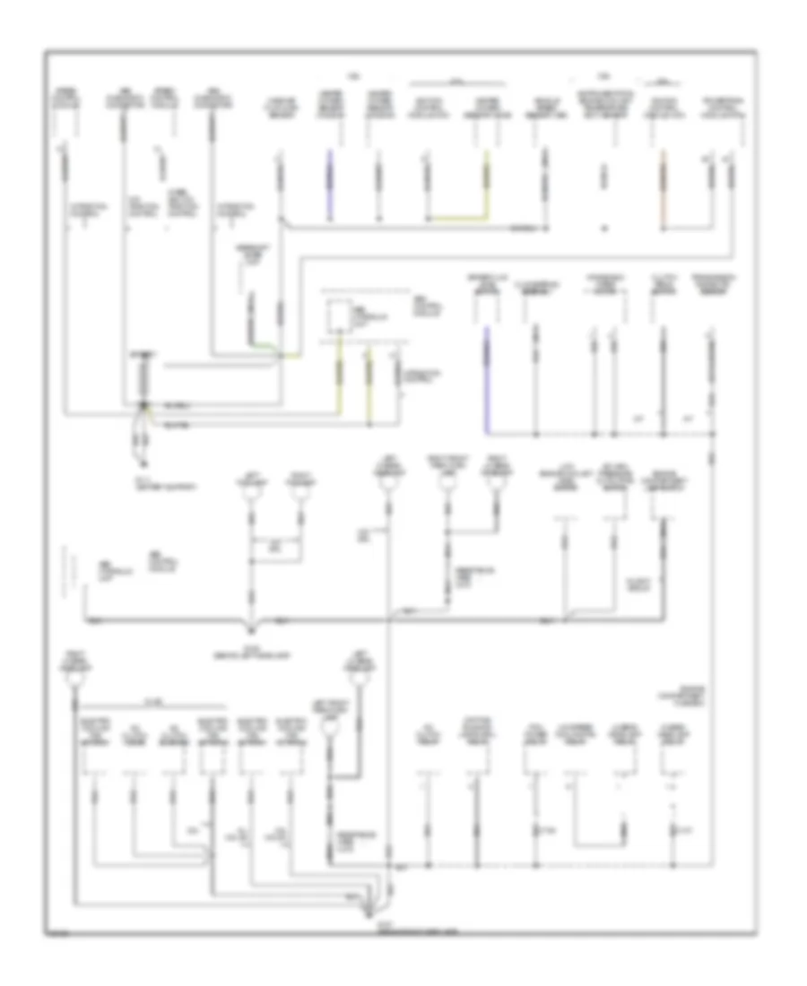 Ground Distribution Wiring Diagram 1 of 3 for Mercury Mystique GS 1995