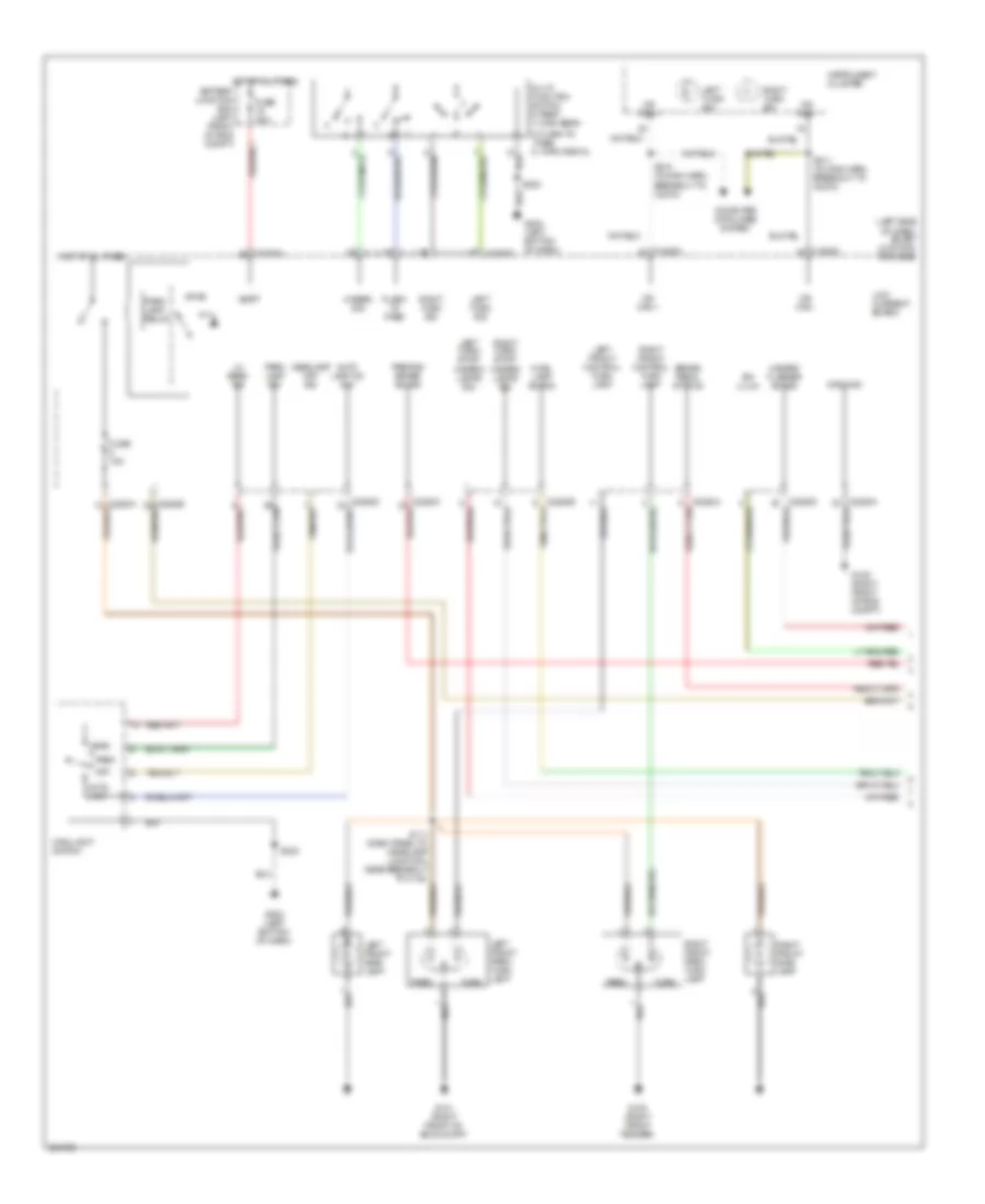 Exterior Lamps Wiring Diagram (1 of 2) for Mercury Montego 2005