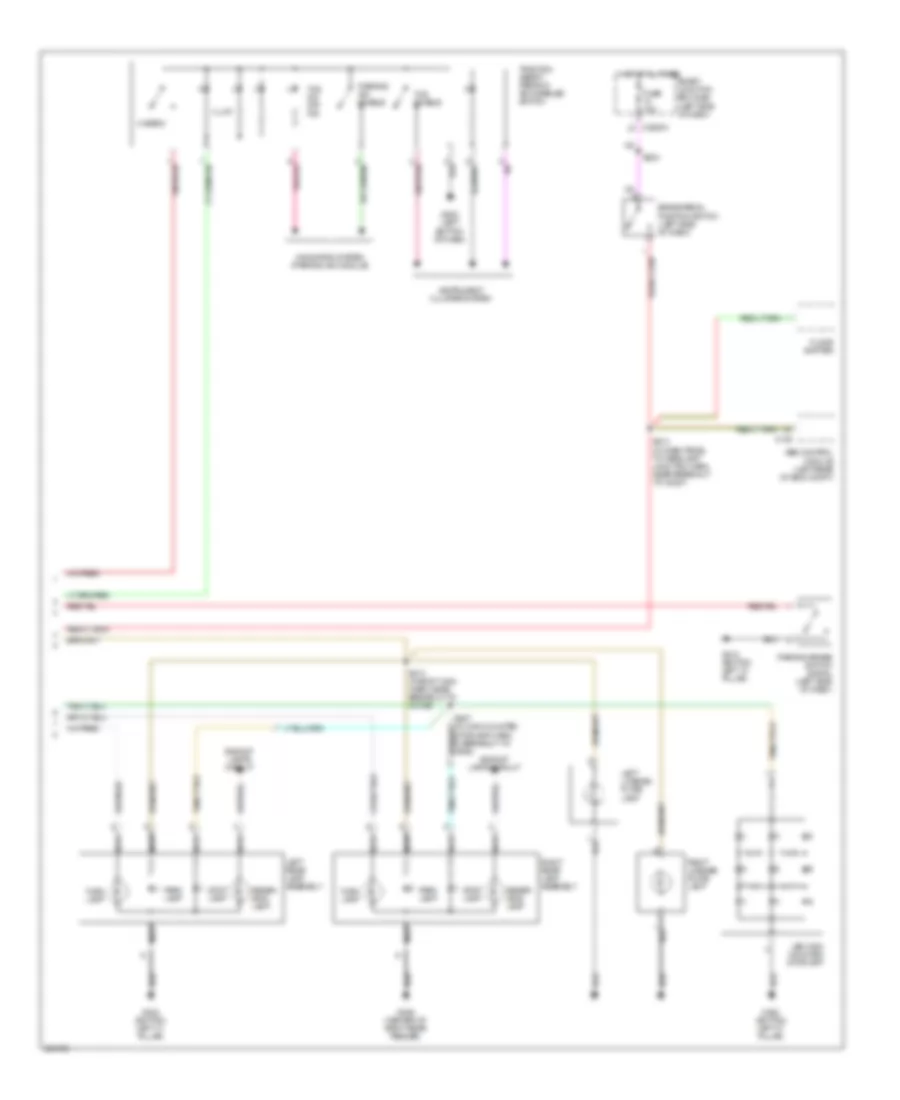 Exterior Lamps Wiring Diagram 2 of 2 for Mercury Montego 2005