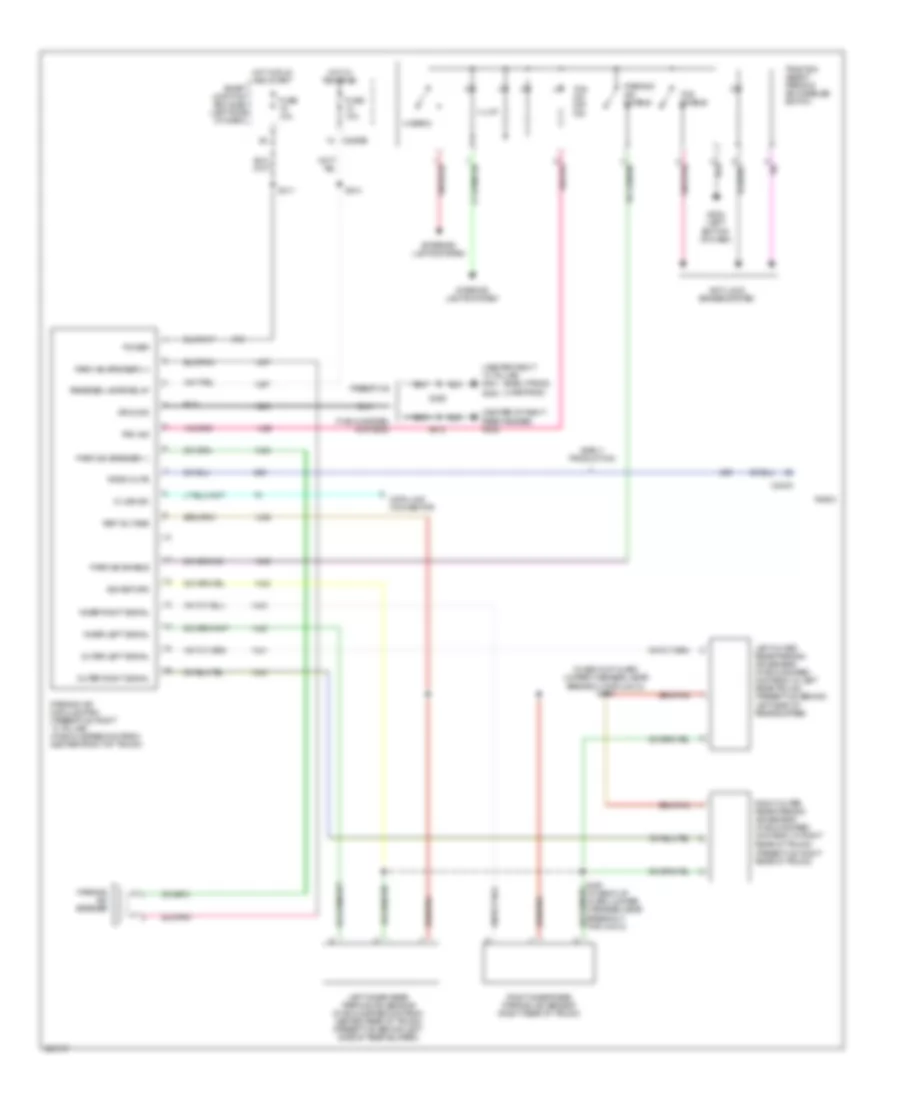 Parking Assistant Wiring Diagram for Mercury Montego 2005