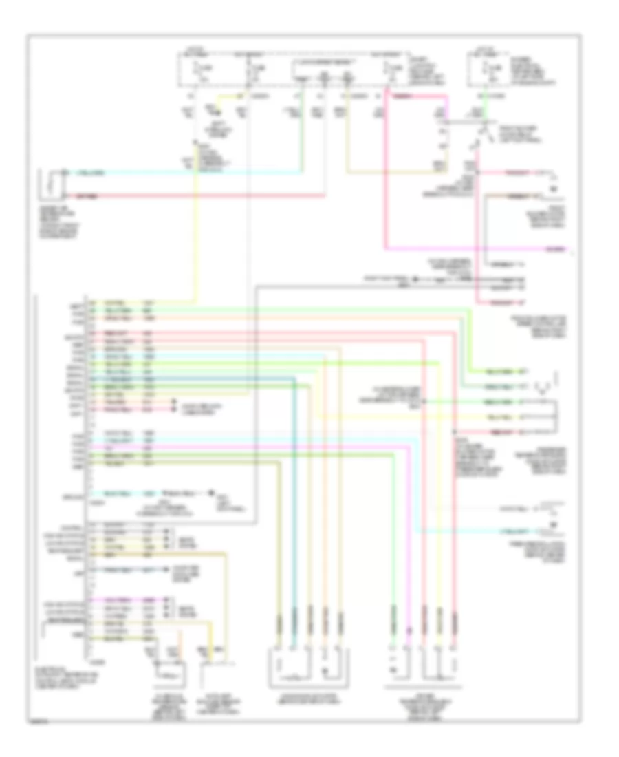 Электросхема кондиционера (1 из 2) для Mercury Monterey 2005
