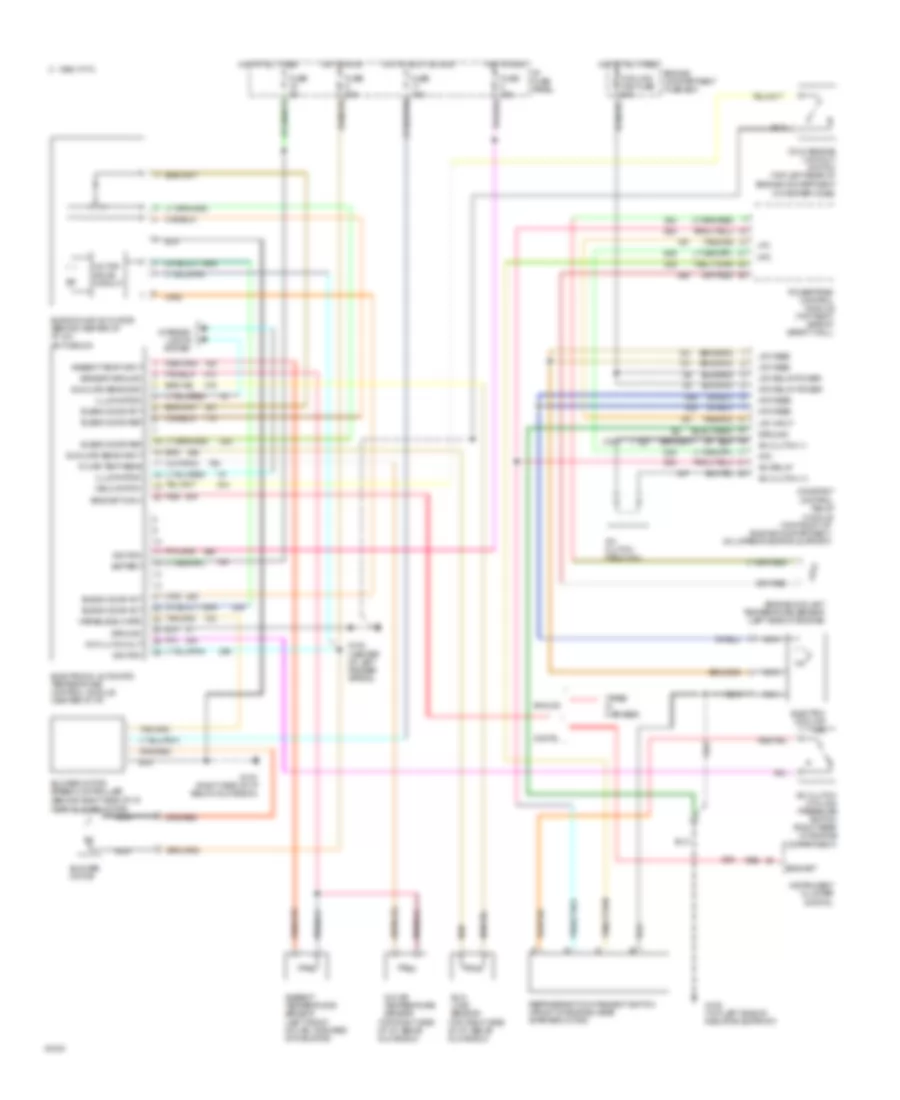 3.0L Комбинированное топливо, Электросхема кондиционера A/C, Авто A/C для Mercury Sable LS 1995
