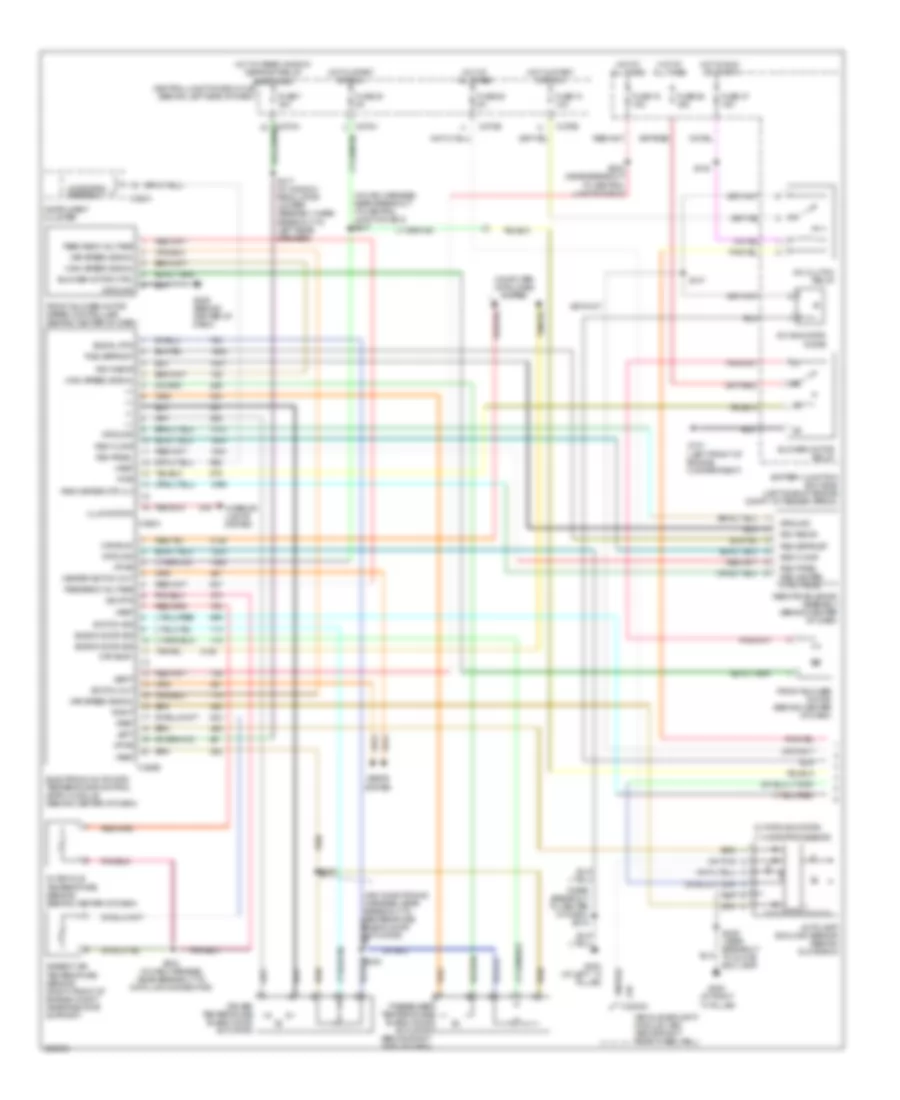 Электросхема кондиционера (1 из 2) для Mercury Mountaineer 2005