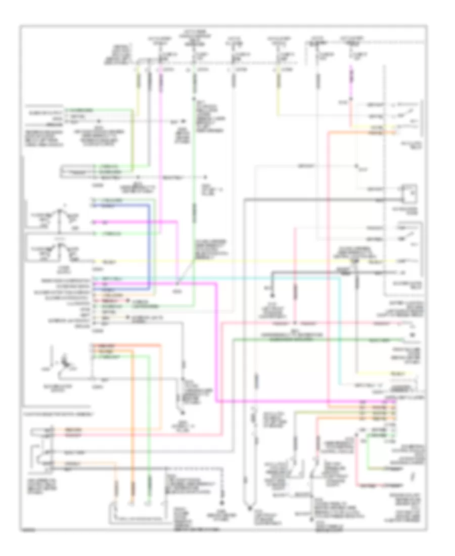 Manual AC Wiring Diagram, with Sliding Roof (1 of 2) for Mercury Mountaineer 2005