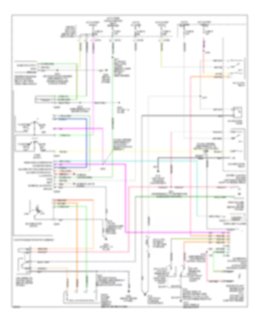 Manual AC Wiring Diagram, without Sliding Roof (1 of 2) for Mercury Mountaineer 2005