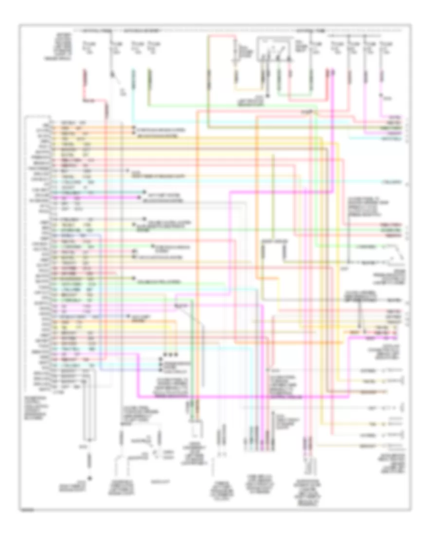 4.6L, Engine Performance Wiring Diagram (1 of 4) for Mercury Mountaineer 2005