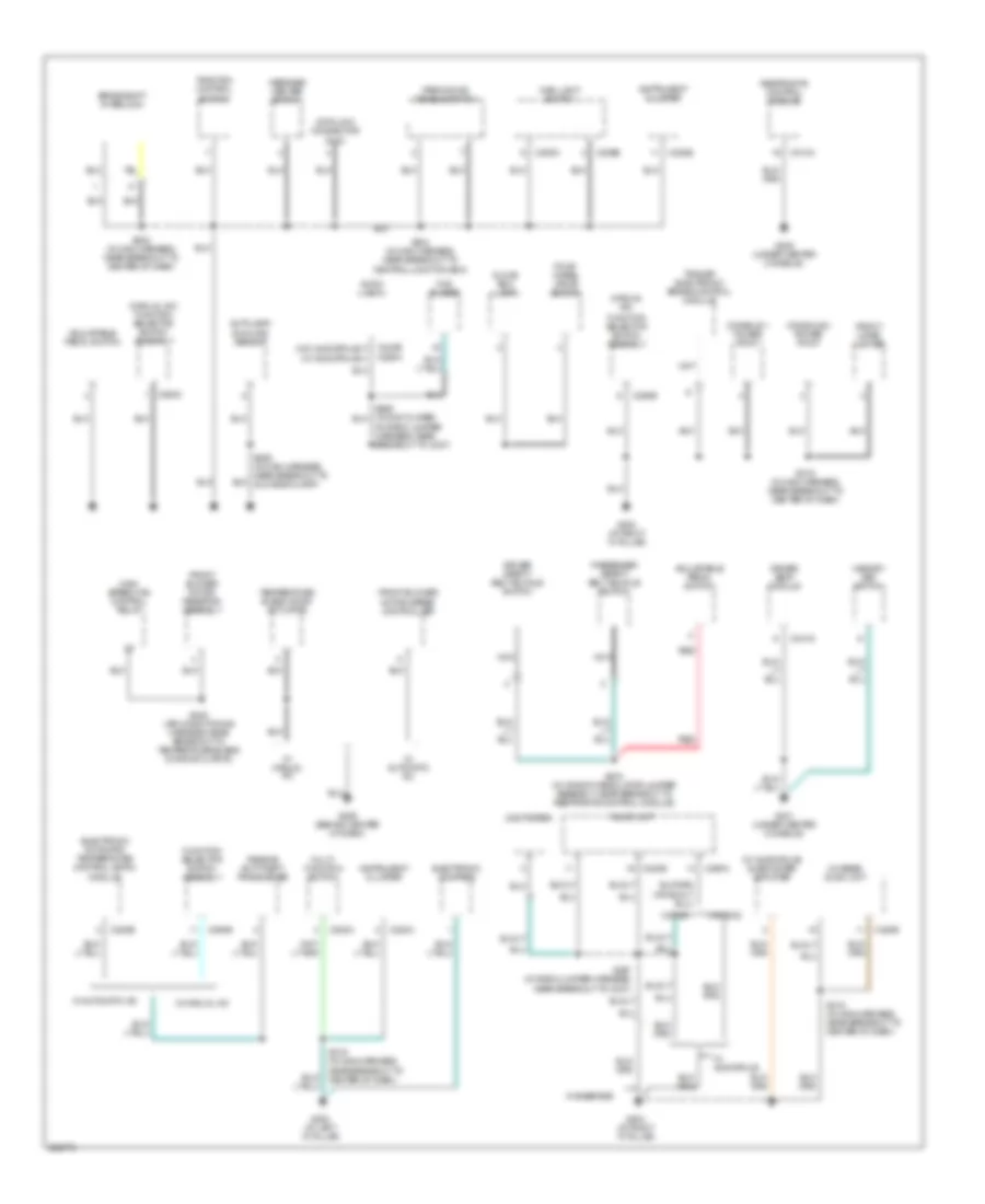 Ground Distribution Wiring Diagram 2 of 4 for Mercury Mountaineer 2005