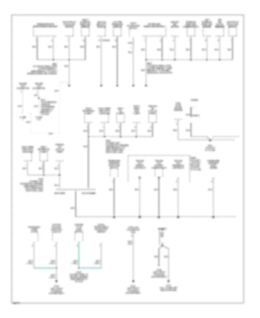 Ground Distribution Wiring Diagram 3 of 4 for Mercury Mountaineer 2005