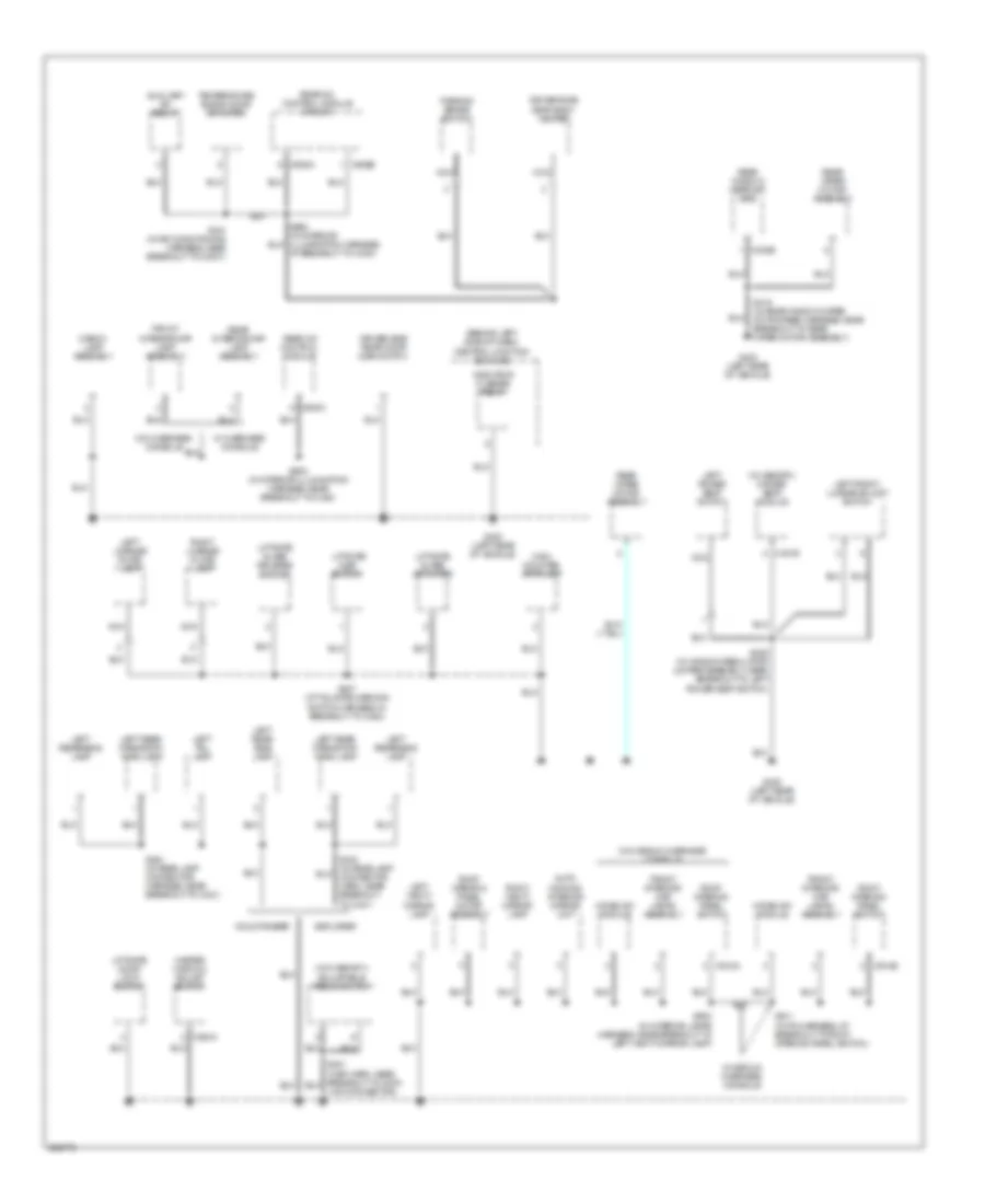 Ground Distribution Wiring Diagram 4 of 4 for Mercury Mountaineer 2005