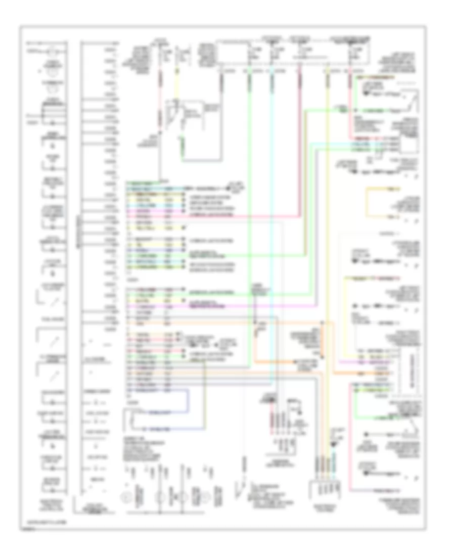 Instrument Cluster Wiring Diagram for Mercury Mountaineer 2005