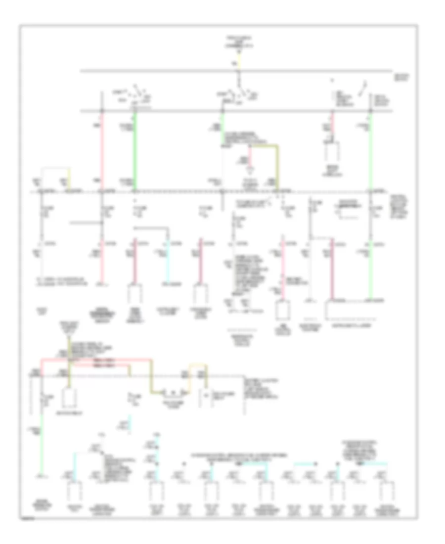 Power Distribution Wiring Diagram 2 of 4 for Mercury Mountaineer 2005