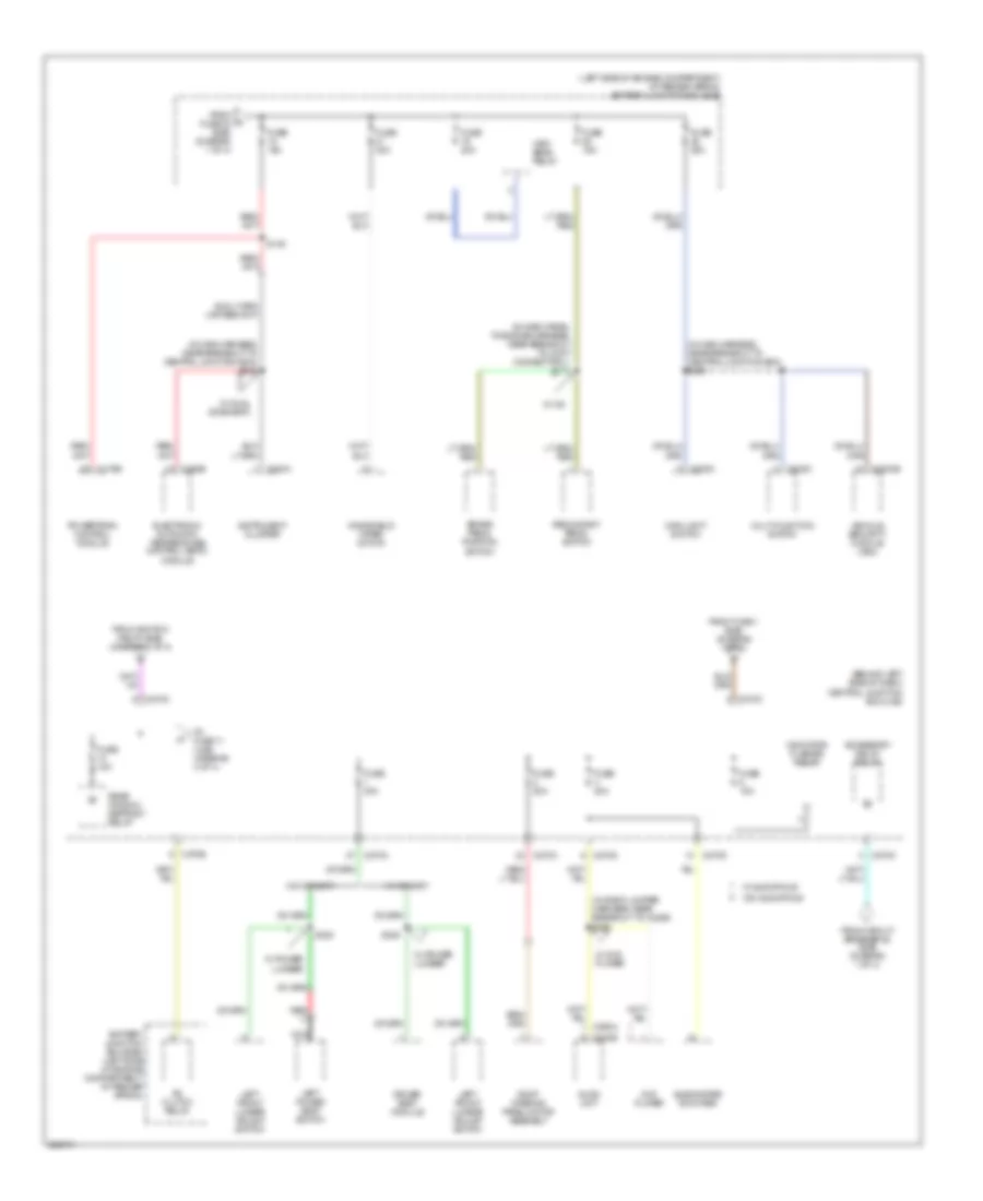 Power Distribution Wiring Diagram 3 of 4 for Mercury Mountaineer 2005
