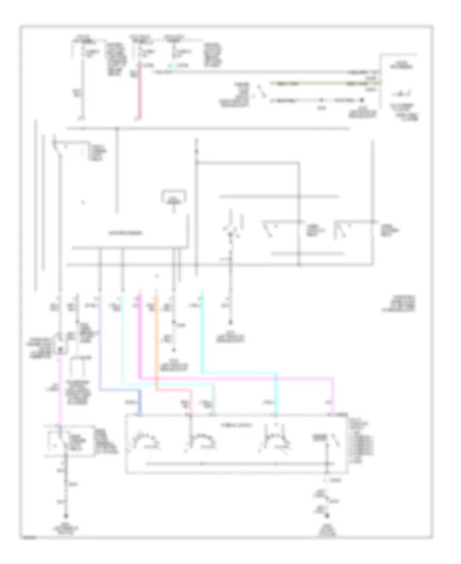 Front Wiper Washer Wiring Diagram for Mercury Mountaineer 2005