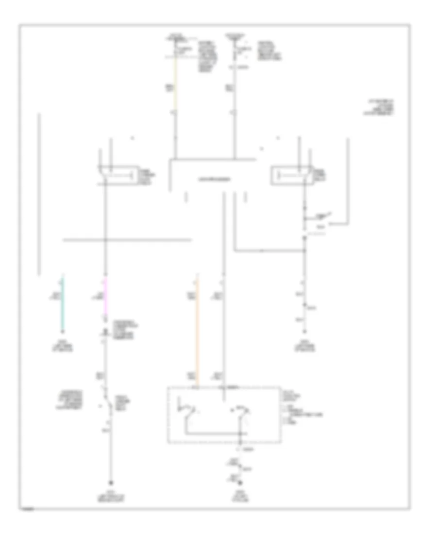 Электросхема заднего стеклоочистителя и омывателя стекла для Mercury Mountaineer 2005