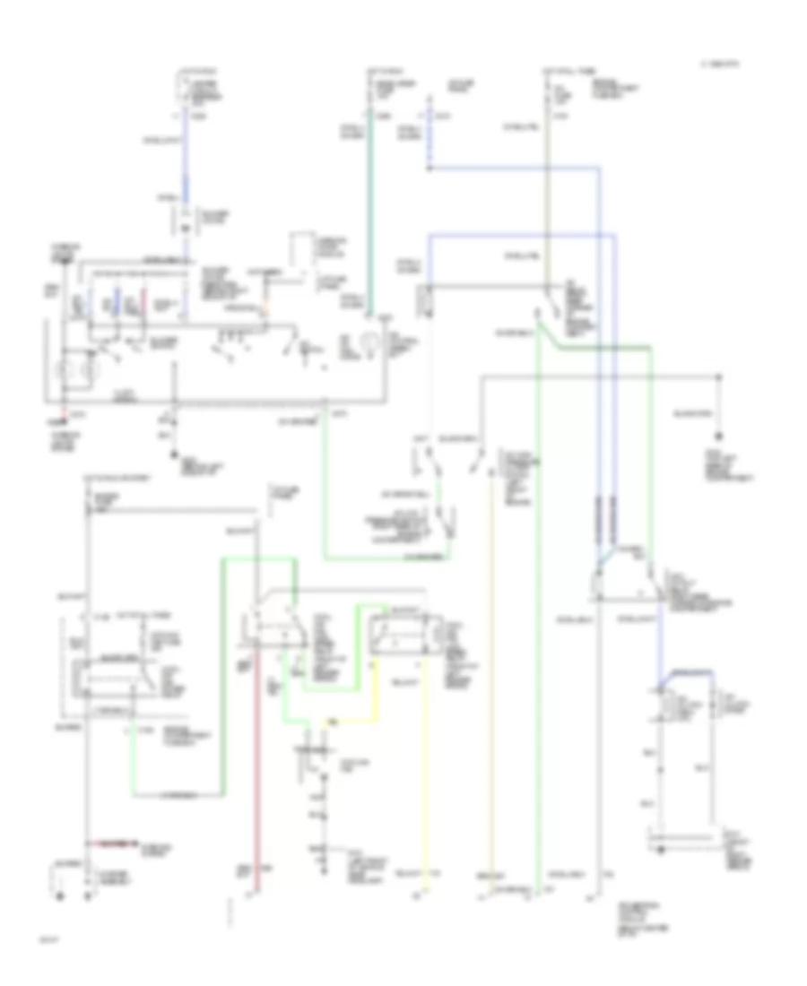 1.9L, AC Wiring Diagram for Mercury Tracer 1995