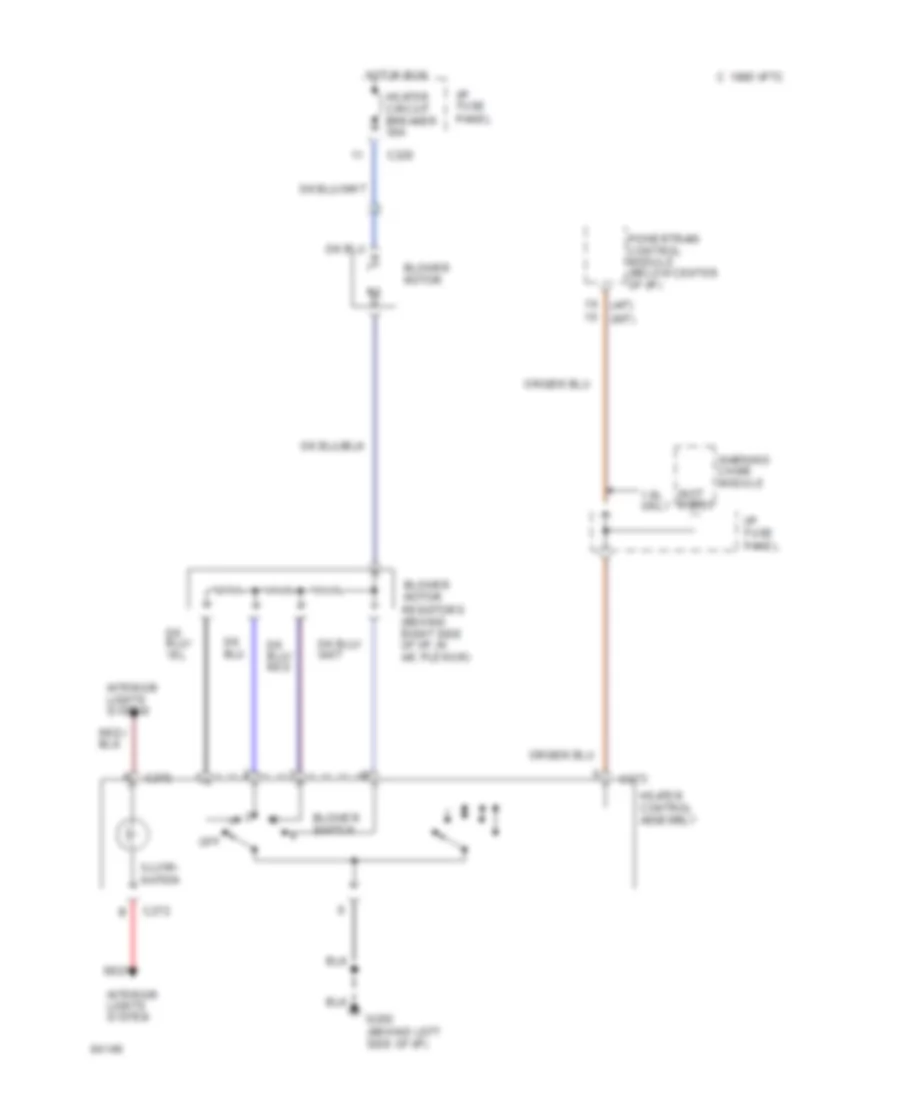 Heater Wiring Diagram for Mercury Tracer 1995