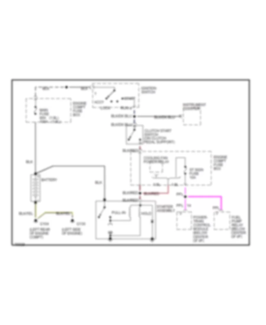 Starting Wiring Diagram M T for Mercury Tracer 1995