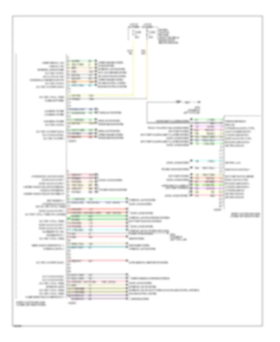 Body Control Modules Wiring Diagram 1 of 2 for Mercury Sable GS 2005