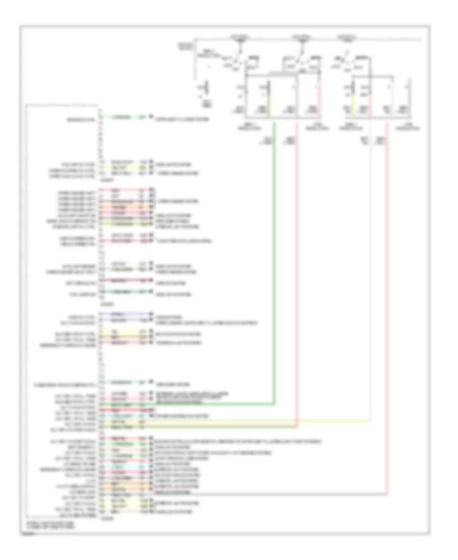 Body Control Modules Wiring Diagram 2 of 2 for Mercury Sable GS 2005