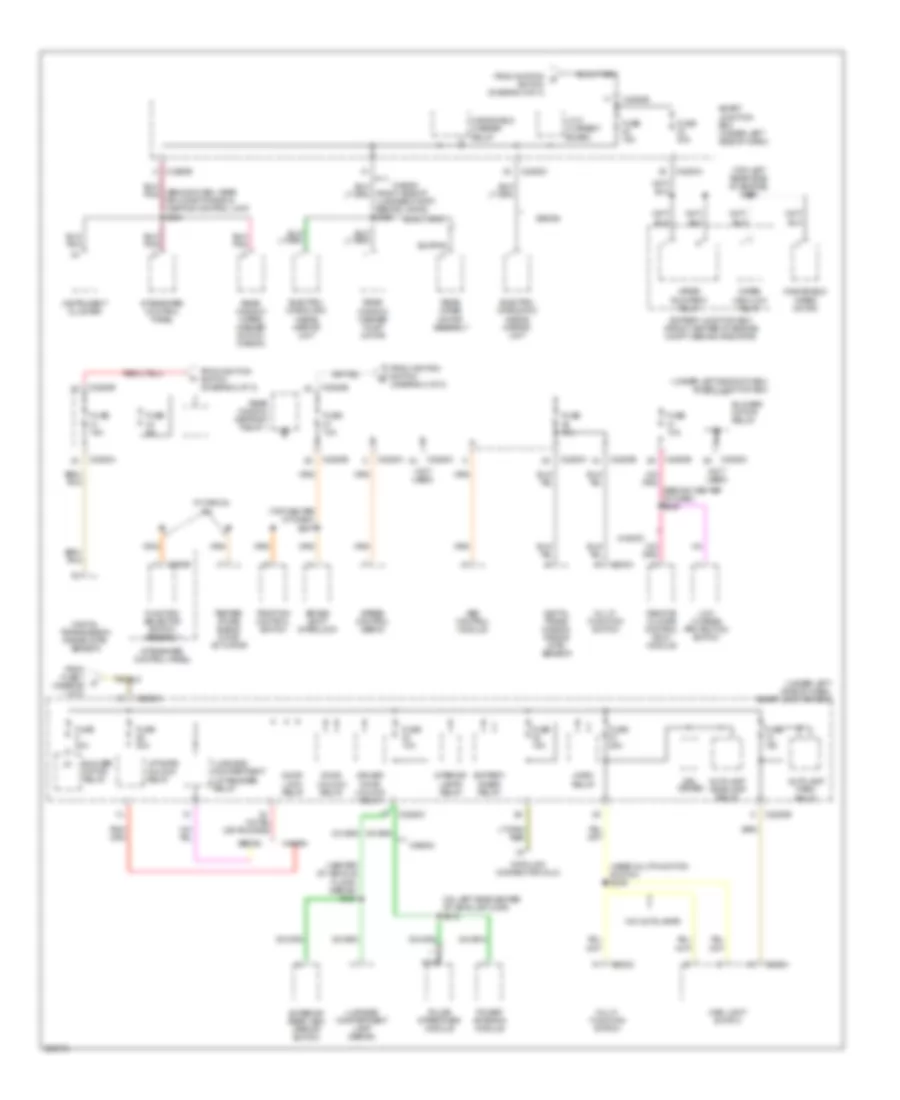 Power Distribution Wiring Diagram (3 of 3) for Mercury Sable GS 2005
