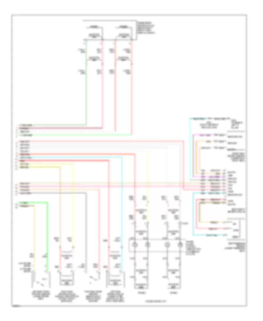 Supplemental Restraints Wiring Diagram (2 of 2) for Mercury Sable GS 2005