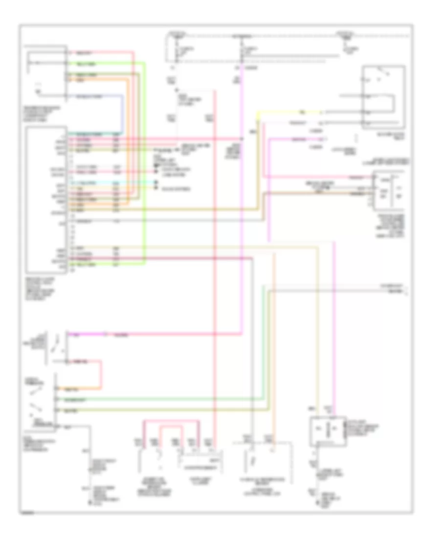Электросхема кондиционера (1 из 2) для Mercury Sable LS 2005