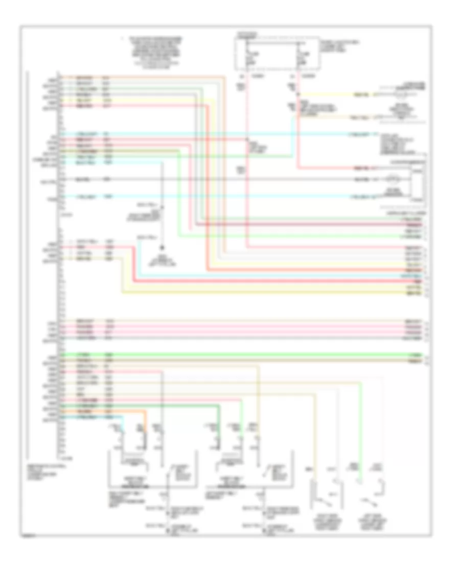 Supplemental Restraints Wiring Diagram 1 of 2 for Mercury Sable LS 2005